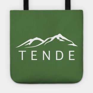 Tende et ses montagnes - dessin blanc Tote