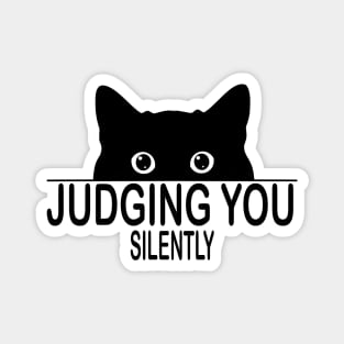 Silent Cat Judgment Magnet