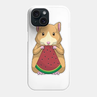 Hamster with Watermelon Phone Case