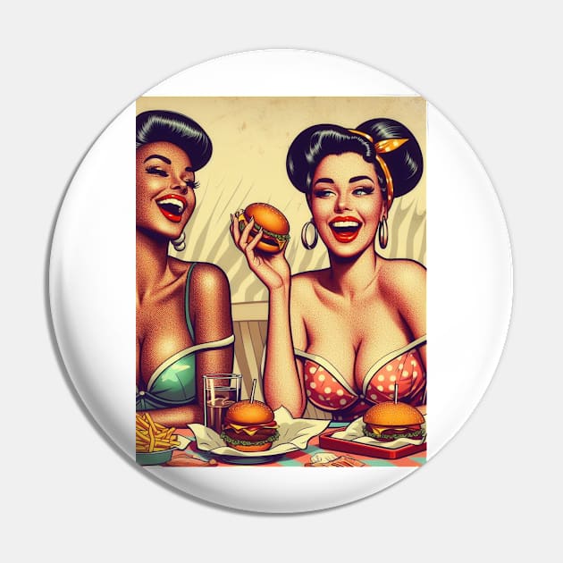 pin up girls eating burgers Pin by Anthony88