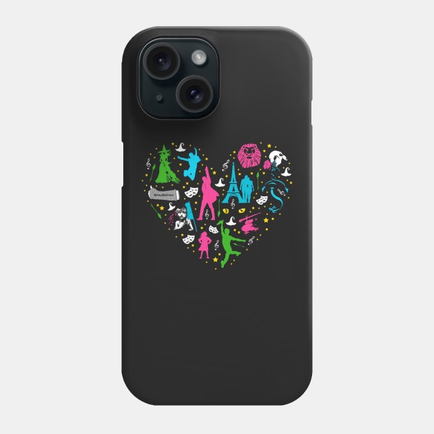 I Love Broadway Phone Case by KsuAnn