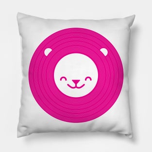 Vinyl Lion (Hot Pink) Pillow