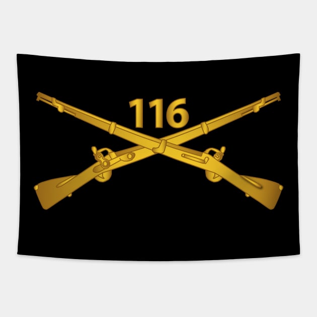 116th Infantry Regiment Branch wo Txt Tapestry by twix123844