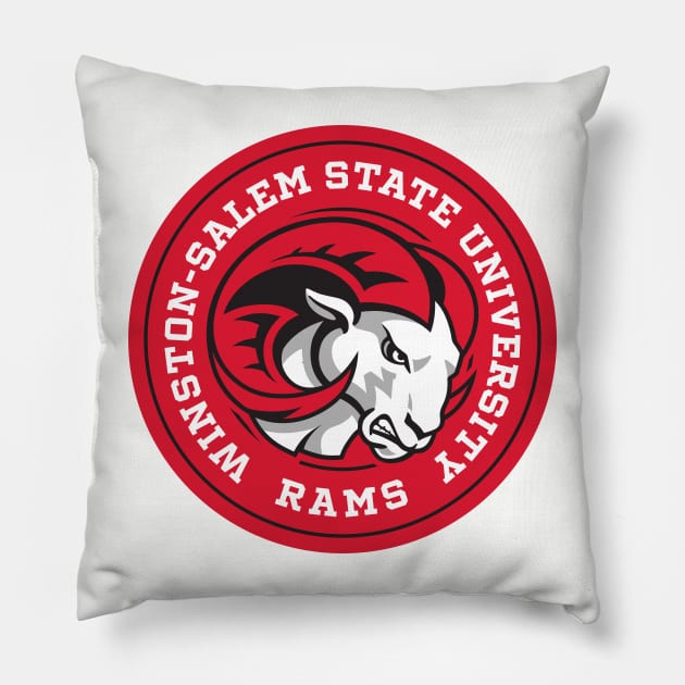 Winston-Salem State University - Circle Pillow by Josh Wuflestad