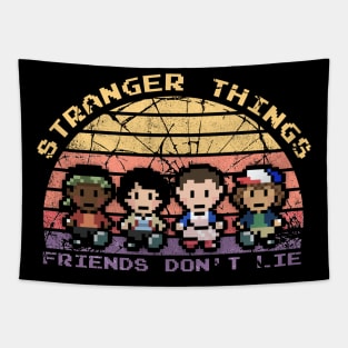 Friends don't Lie Retro Sunset Tapestry