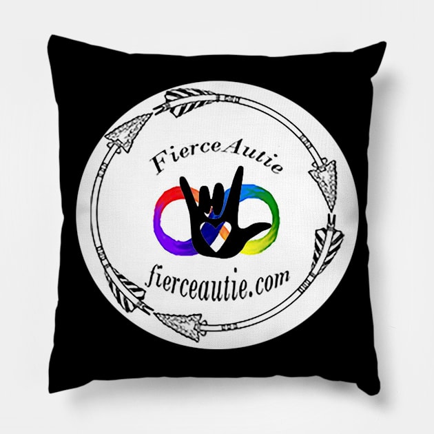 Fierce Autie Logo Pillow by Fierceautie