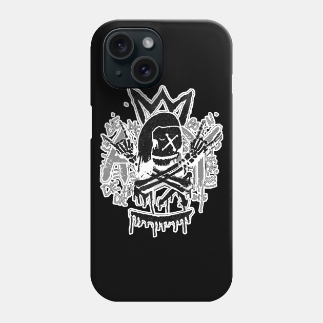 BAD AMY ''CROSSBONES'' (NEGATIVE LOGO) Phone Case by KVLI3N