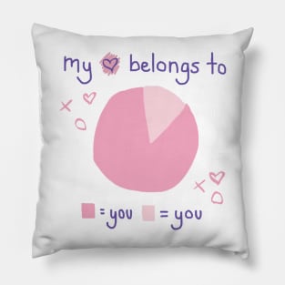 my heart is yours Pillow