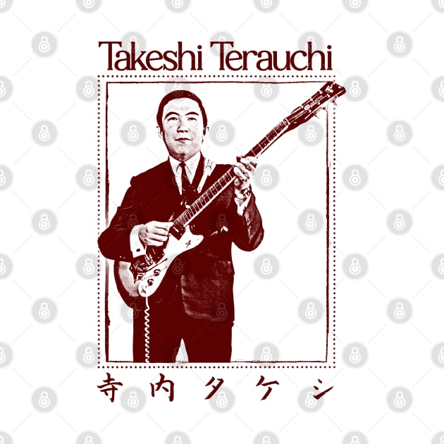 Takeshi Terauchi 寺内タケシ \/\Retro Fan Art Design by DankFutura