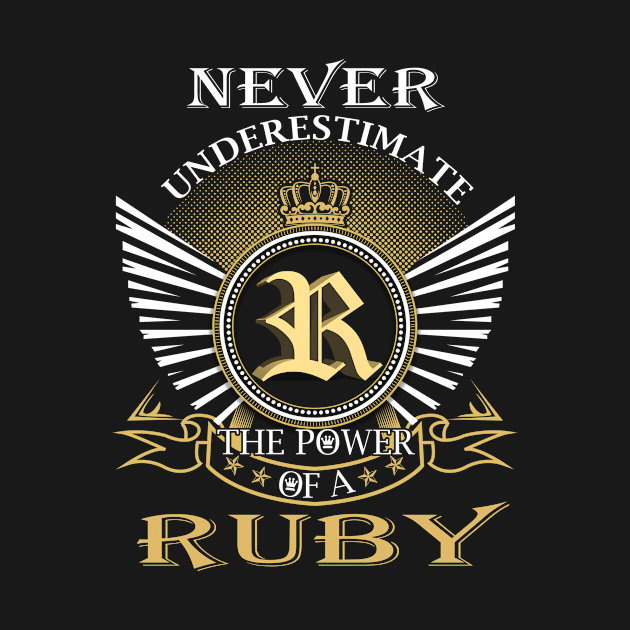 Never Underestimate RUBY by Nap