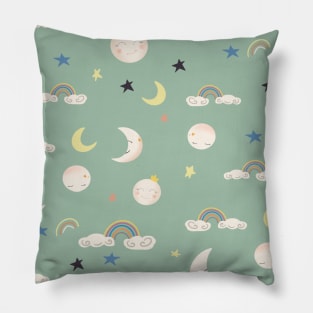 Moon love pattern Pillow