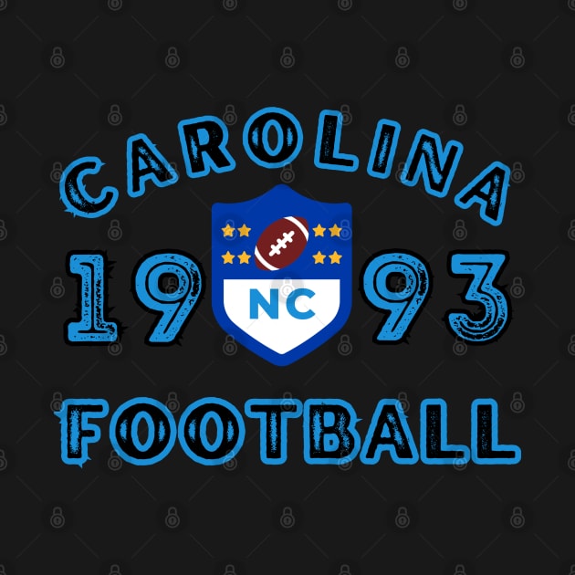 North Carolina Football Vintage Style by Borcelle Vintage Apparel 