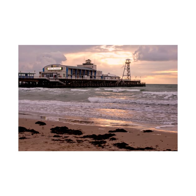 Bournemouth Pier And Beach Dorset England by AndyEvansPhotos