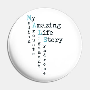 My Amazing Life Story (Black Text) Pin