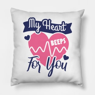 Nurse Valentine Pillow