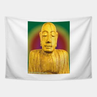 Wooden Budha Tapestry