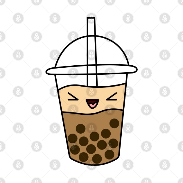 happy milk tea boba by Doodle Workshop