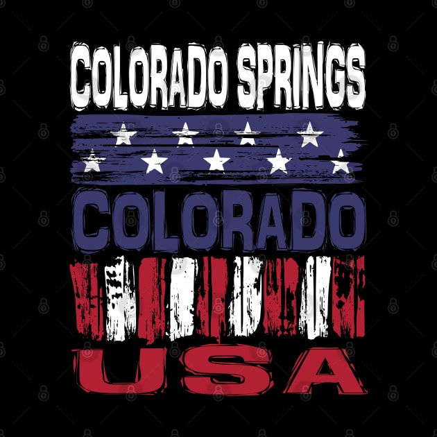 Colorado Springs Colorado USA T-Shirt by Nerd_art