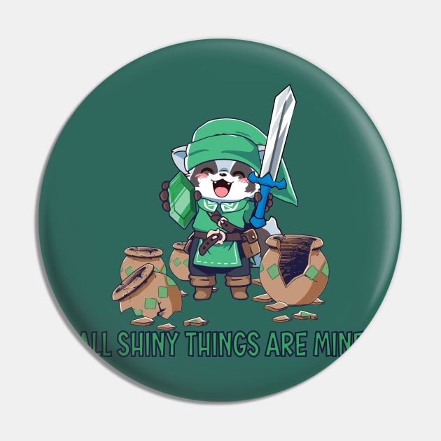 Cute racoon adventurer All shiny things are mine Pin by Myanko