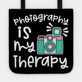 Photography Is My Therapy Camera Tote