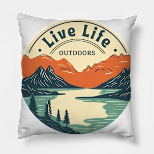 Life Life, Outdoors Pillow