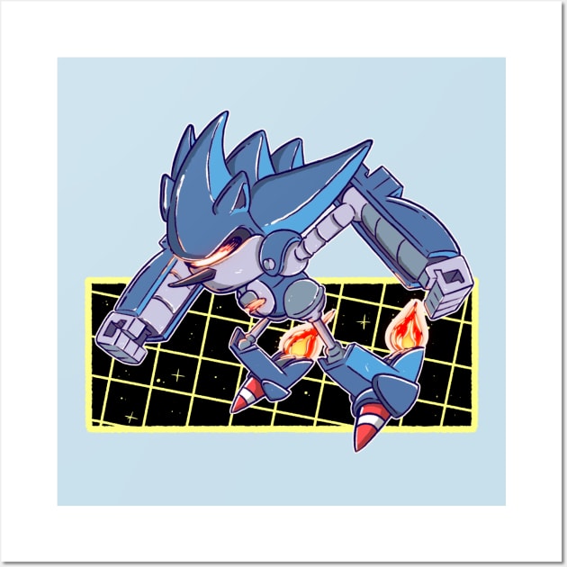 Mecha Sonic | Art Board Print