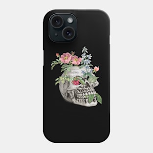 Floral Skull Phone Case