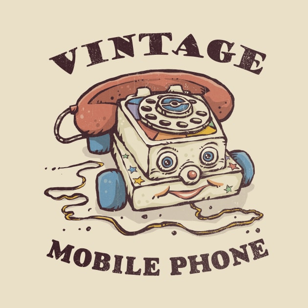 Vintage Mobile Phone by kg07_shirts