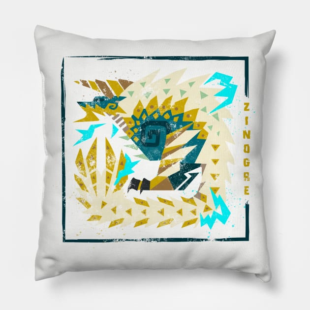 Monster Hunter World - Zinogre Pillow by Fadelias