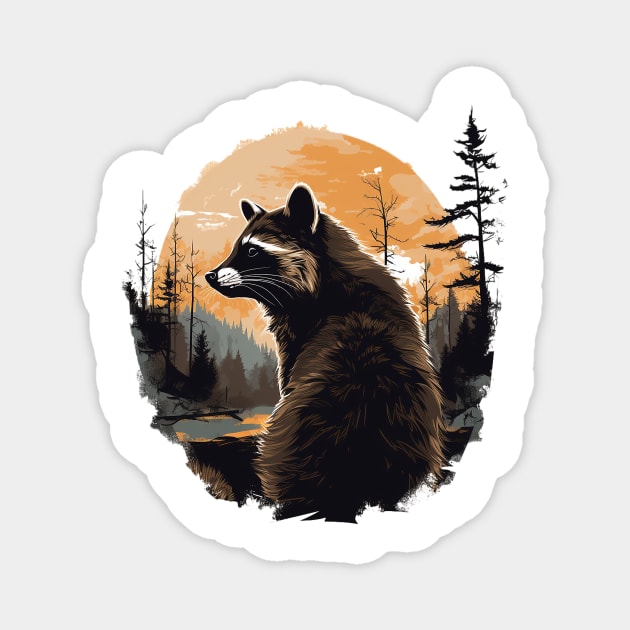 racoon Magnet by enzo studios