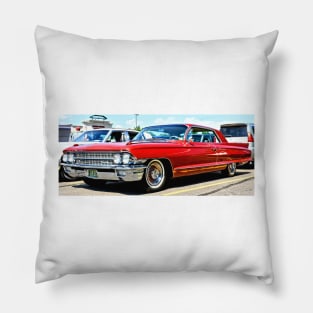 Red Classic Cadillac Pillow