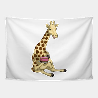 Giraffe Birthday Cake Tapestry