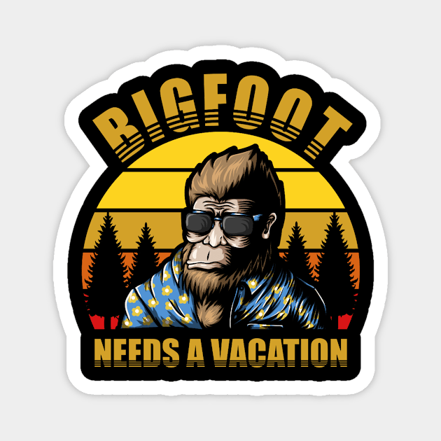 Bigfoot needs a vocation Magnet by PRINT-LAND