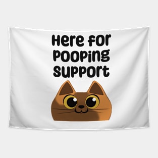 Cat for pooping support Tapestry