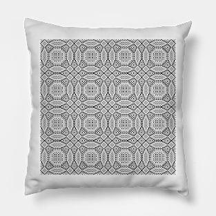 Black And White Jacquard Pillow