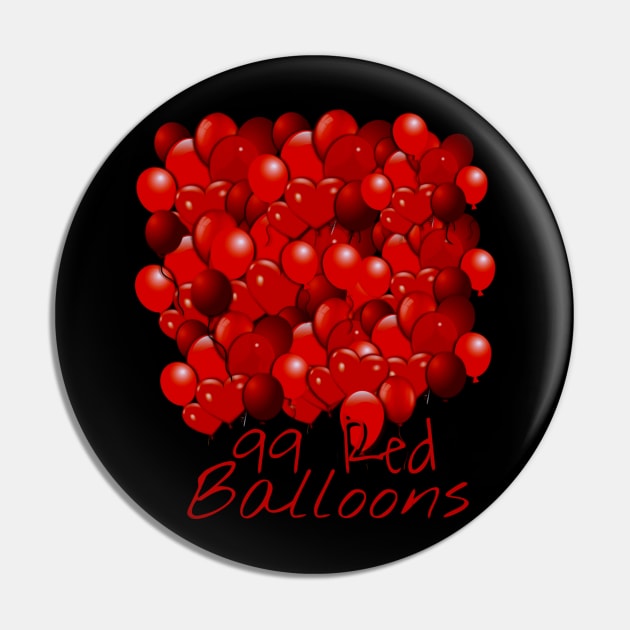 99 Red Balloons Pin by AlondraHanley