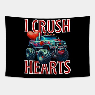 Valentines Day I Crush Hearts For Boys Kids Tapestry