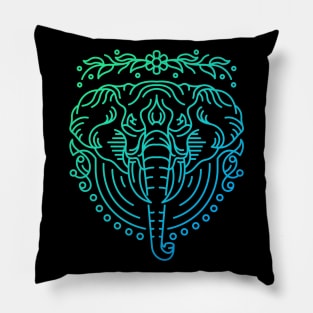 Elephant Lines Pillow