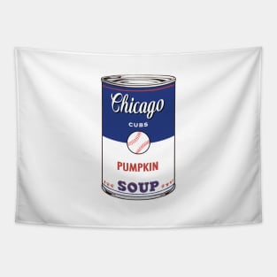 Chicago Cubs Soup Can Tapestry