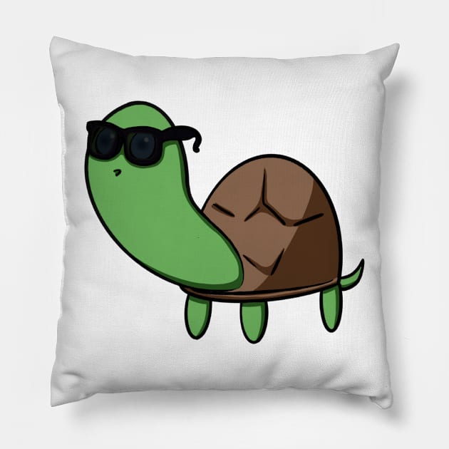 Turtle #11 Cool Turtle Pillow by TurtlzTeez