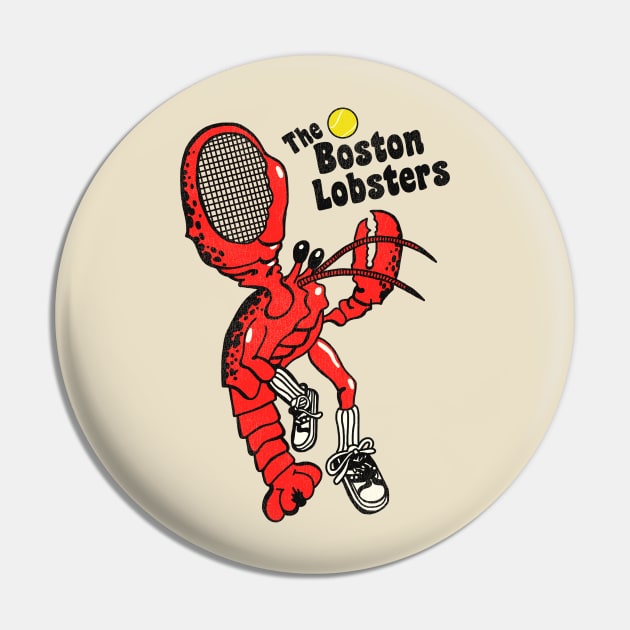 The Boston Lobsters Defunct Tennis Team Pin by darklordpug