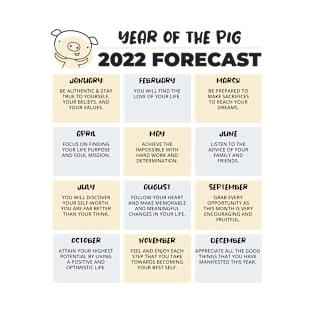 2022 Year of the Pig Chinese Horoscope Luck Predictions T-Shirt