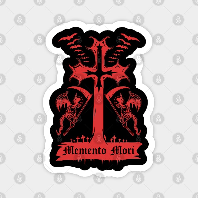 Memento Mori Magnet by wildsidecomix