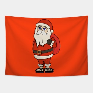 Santa Claus Christmas Flip Flops Tapestry