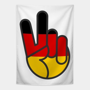 OldSalt German Flag Peace Sign Tapestry