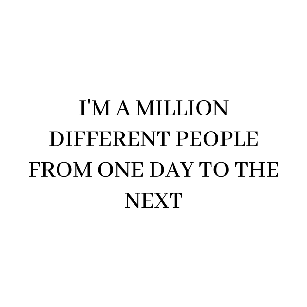 I'm a million different people The Verve - Bittersweet Symphony by ReflectionEternal