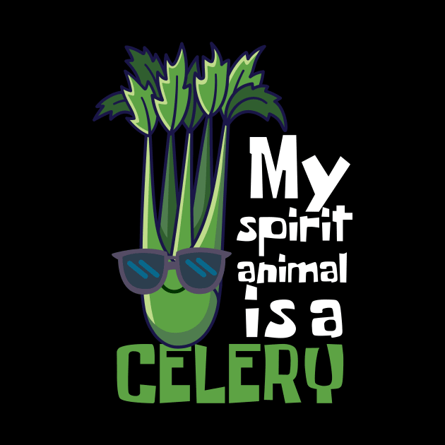 My Spirit Animal Is A Celery Funny by DesignArchitect