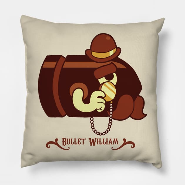 Bullet William Pillow by glenbrogan