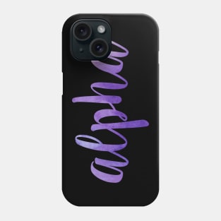 Purple Alpha Phone Case