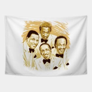 Modern Jazz Quartet - An illustration by Paul Cemmick Tapestry